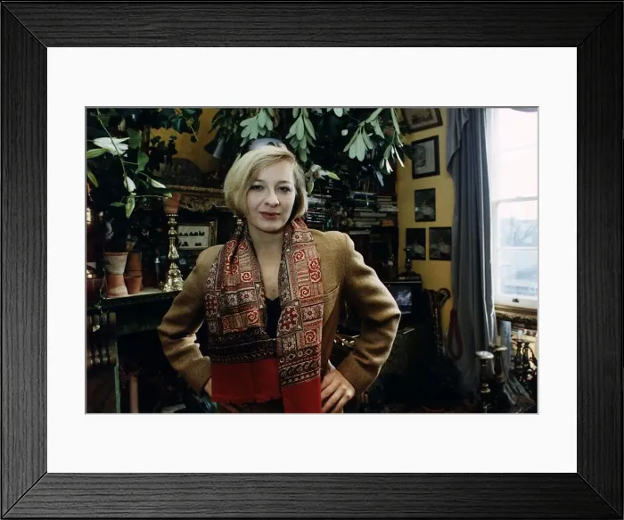 Framed Print : Karen Krizanovitch writer  /  TV presenter on Channel 4 TV programme Sex Talk