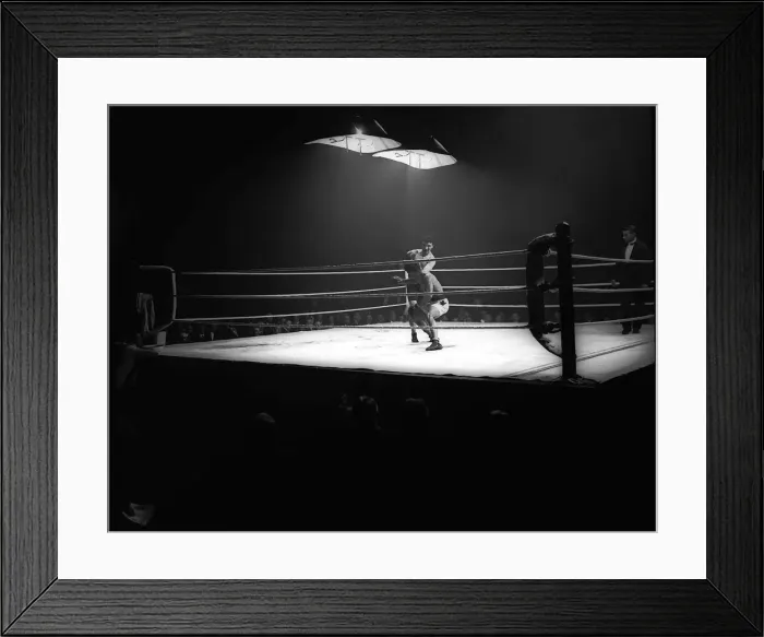 Framed Print : Johnny Griffiths & Francis Charles Johnny Griffiths Vs