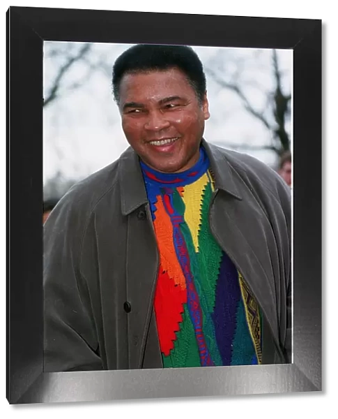 Boxing legend Muhammad Ali February 1999 in Brixton, London His visit was in support of