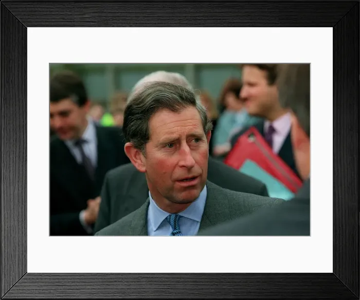 Framed Print : Prince Charles, March 1998 Visting a school in Norwich Framed Print : Prince Charles, March 1998 Visting a school in Norwich