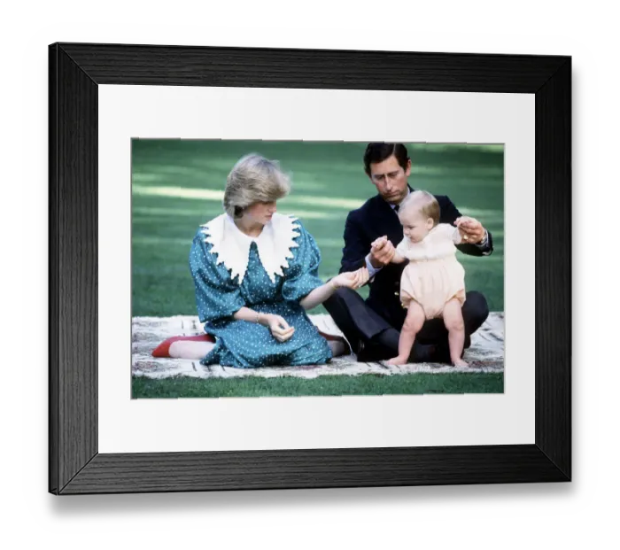 Framed Print : Prince and Princess of Wales tour of Australia and New Zealand in the Spring of 1983