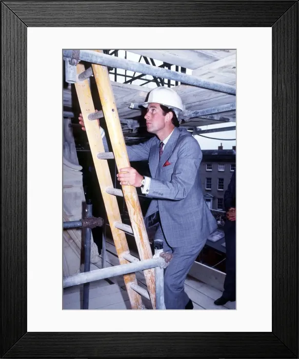 Framed Print : Prince Charles at Wells Cathedral, July 1982