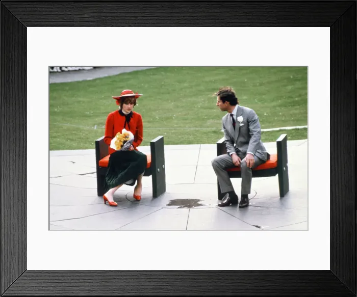 Framed Print : Prince and Princess of Wales at Caernarfon Castle in Shotton Framed Print : Prince and Princess of Wales at Caernarfon Castle in Shotton