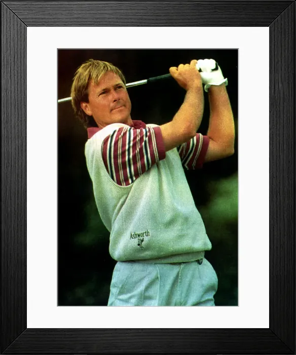 Framed Print : John Cook Golfer tees off in the British Open Tournament Framed Print : John Cook Golfer tees off in the British Open Tournament