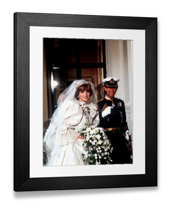 Framed Print : Wedding of Prince Charles & Lady Diana Spencer Arriving at Buckingham Palace