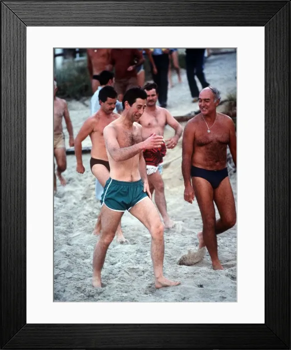 Framed Print : Prince Charles swimming at Cottesloe Beach in Perth, Australia April 1983 Framed Print : Prince Charles swimming at Cottesloe Beach in Perth, Australia April 1983