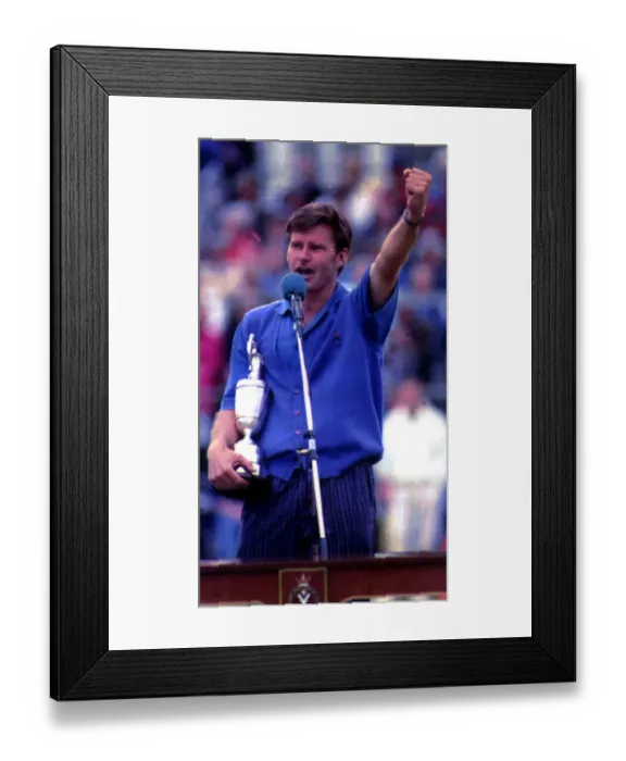 Framed Print : Nick Faldo Golf wins the British Open Golf Championship 1992 Framed Print : Nick Faldo Golf wins the British Open Golf Championship 1992