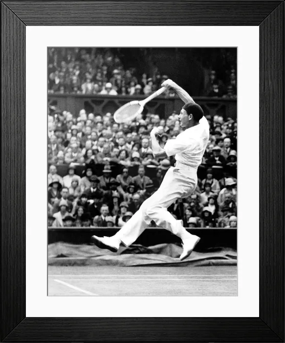 Framed Print : Mens Singles Final Wimbledon J Borotra v Cochet Framed Print : Mens Singles Final Wimbledon J Borotra v Cochet