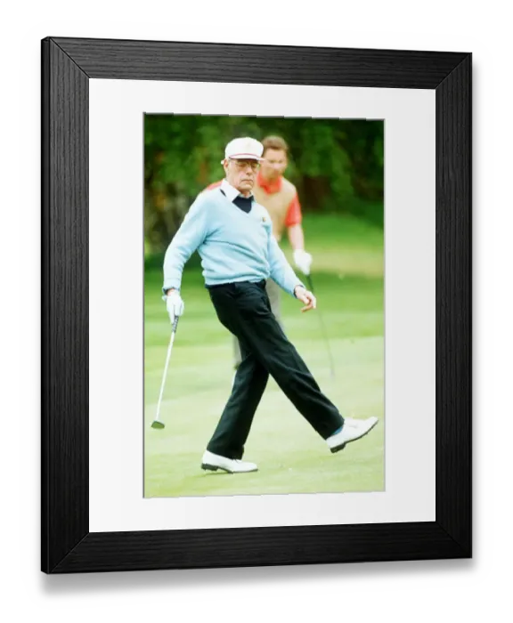 Framed Print : Denis Thatcher at the British Dunhill Masters PRO-Celebrity Golf Tournament Framed Print : Denis Thatcher at the British Dunhill Masters PRO-Celebrity Golf Tournament