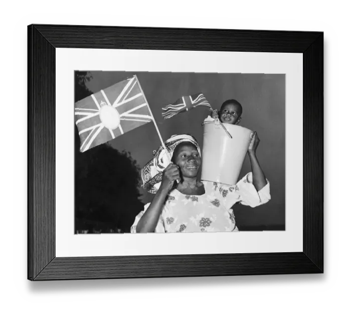 Framed Print : Royal Tours Nigeria Mrs Doroas Ogunde from Lagos Nigeria ensures that her ten month old Framed Print : Royal Tours Nigeria Mrs Doroas Ogunde from Lagos Nigeria ensures that her ten month old
