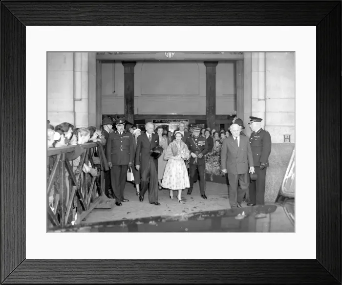 Framed Print : Princess Margaret seen here leaving St Davids Station Cardiff on her tour of South Wales Framed Print : Princess Margaret seen here leaving St Davids Station Cardiff on her tour of South Wales