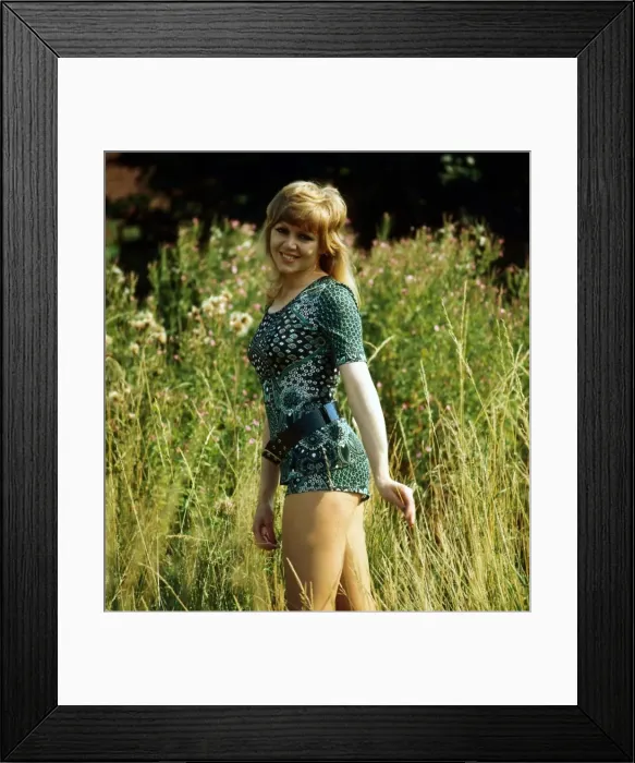 Framed Print : Carole Hawkins standing in field July 1973 Framed Print : Carole Hawkins standing in field July 1973