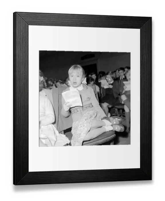 Framed Print : Children rehearse for the Carol Festival at the Central Hall Westminster December