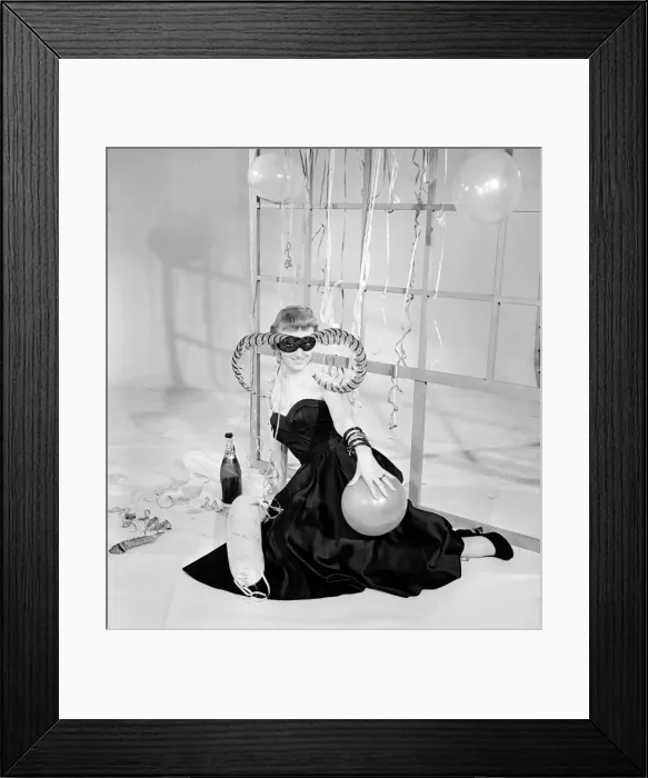 Framed Print : Christmas party fashions December 1953 Neg No D7204 Framed Print : Christmas party fashions December 1953 Neg No D7204