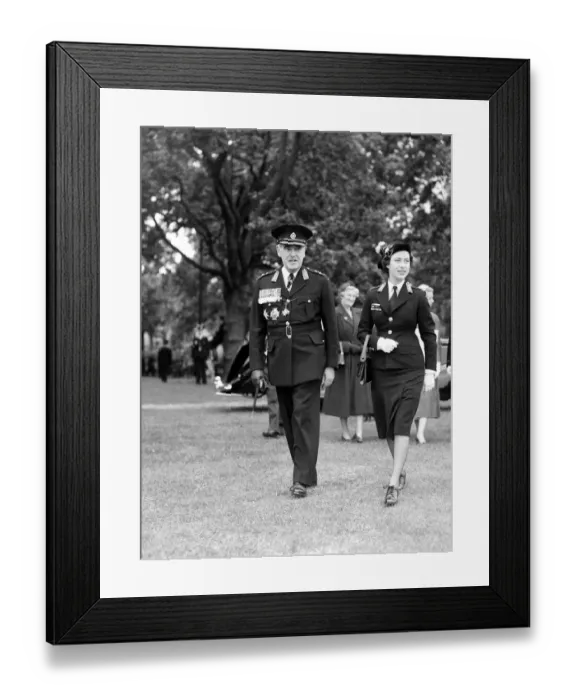 Framed Print : Princess Margaret attending the St John Ambulance Cadet Rally in Hyde Park London July Framed Print : Princess Margaret attending the St John Ambulance Cadet Rally in Hyde Park London July