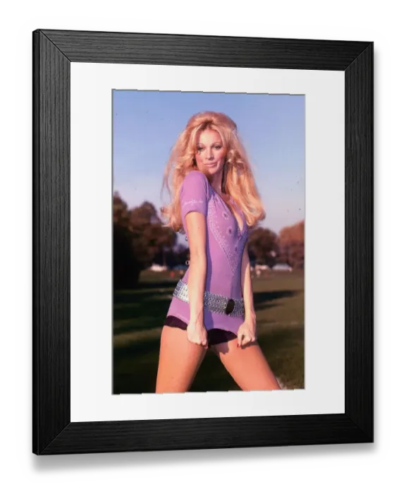 Framed Print : Julie Crosthwaite actress December 1972