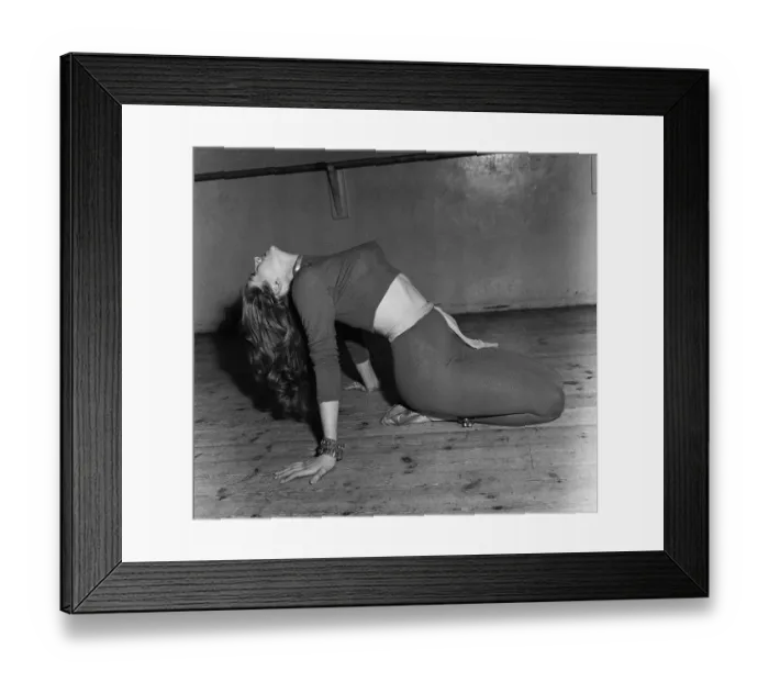Framed Print : Actress Anita Ekberg 1955 dancing