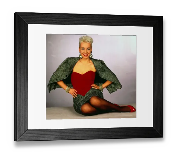 Framed Print : Marie Murphy Scottish singer and actress December 1986
