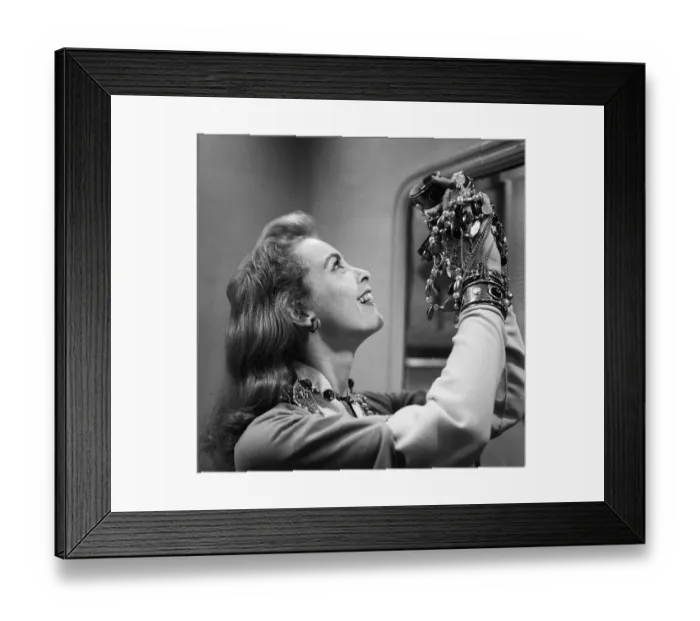 Framed Print : Actress Janet Leigh at a costume fitting for the film The Vikings 1957 Framed Print : Actress Janet Leigh at a costume fitting for the film The Vikings 1957