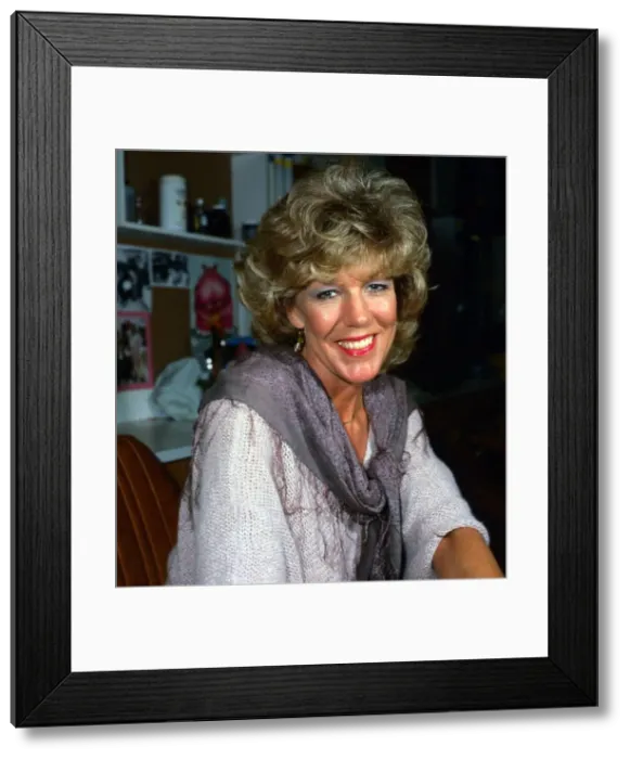 Framed Print : Sue Nicholls Coronation Street actress December 1985 Framed Print : Sue Nicholls Coronation Street actress December 1985