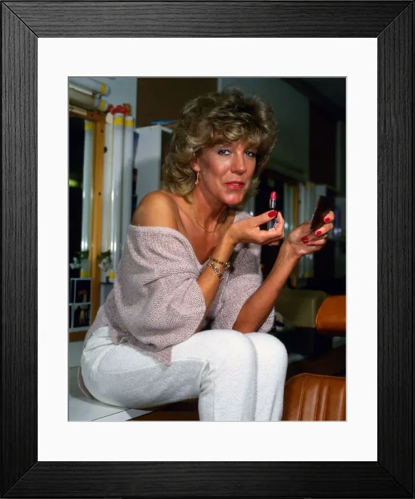 Framed Print : Sue Nicholls Coronation Street actress December 1985