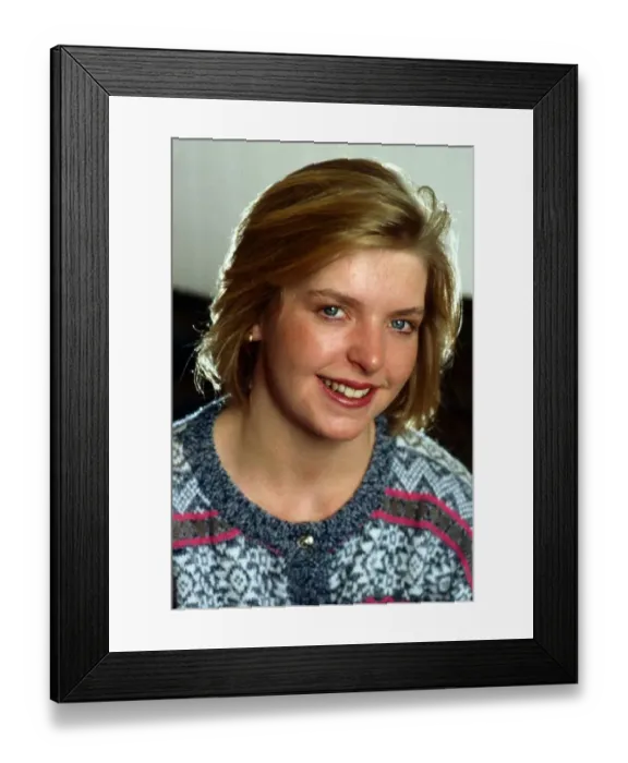 Framed Print : Kim Walker actress 1989