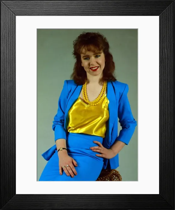 Framed Print : Susan Tully British actress January 1986