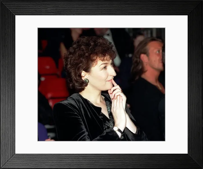Framed Print : Actress Blythe Duff at Vivienne Westwood show January 1999 At SECC Framed Print : Actress Blythe Duff at Vivienne Westwood show January 1999 At SECC