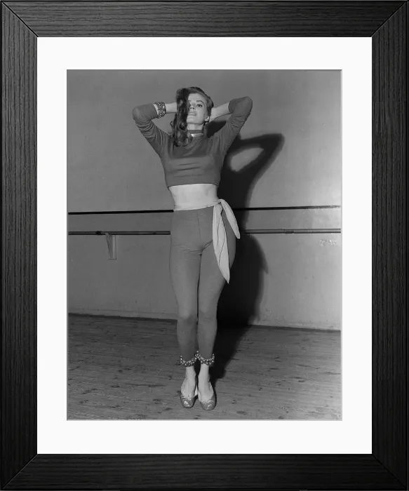 Framed Print : Actress Anita Ekberg 1955 dancing Framed Print : Actress Anita Ekberg 1955 dancing