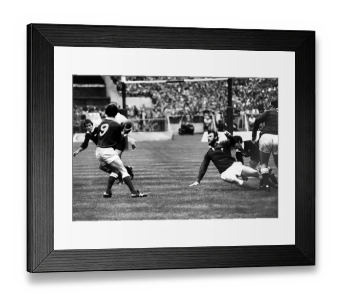 Framed Print : Sport - Rugby - Wales v New Zealand - 11th November 1978 - Welsh scrum half Terry Holmes Framed Print : Sport - Rugby - Wales v New Zealand - 11th November 1978 - Welsh scrum half Terry Holmes