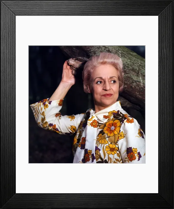 Framed Print : Carmen Silvera Actress - 1974 A©Daily Mirror Tony Smith