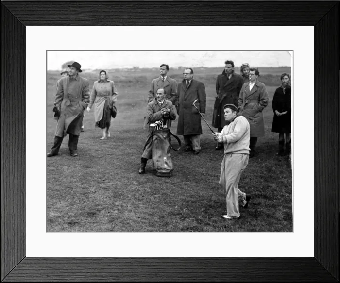 Framed Print : Bob Hope - At the British Amateur Golf Championship, Royal Porthcawl - 22nd May 1951 Framed Print : Bob Hope - At the British Amateur Golf Championship, Royal Porthcawl - 22nd May 1951