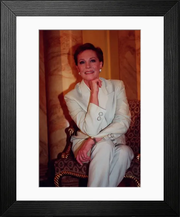 Framed Print : Julie Andrews Actress July 98 At the Dorchester Hotel were she was presented with Framed Print : Julie Andrews Actress July 98 At the Dorchester Hotel were she was presented with