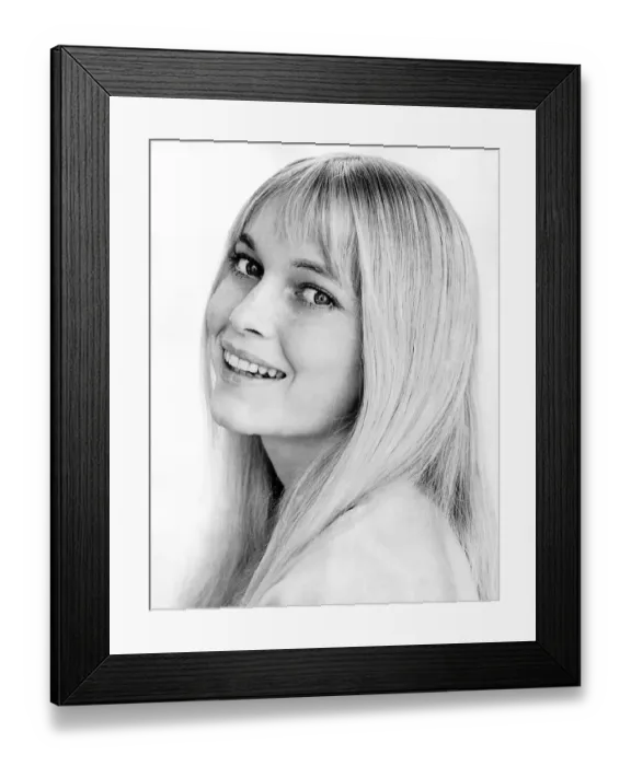 Framed Print : Mia Farrow Actress who married Woody Allen October 1965