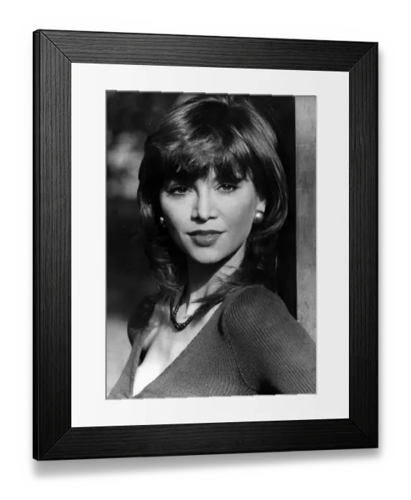 Framed Print : Victoria Principal Actress Circa 1980