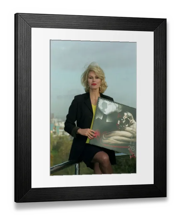 Framed Print : Joanna Lumley Actress November 98 Launching the new millennium stamp Framed Print : Joanna Lumley Actress November 98 Launching the new millennium stamp