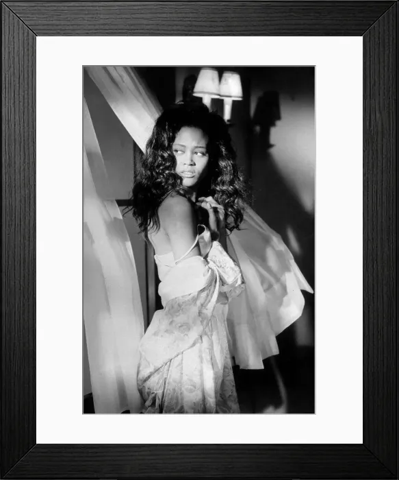 Framed Print : Robin Givens actress in a scene from the film A Rage In Harlem. March 1989