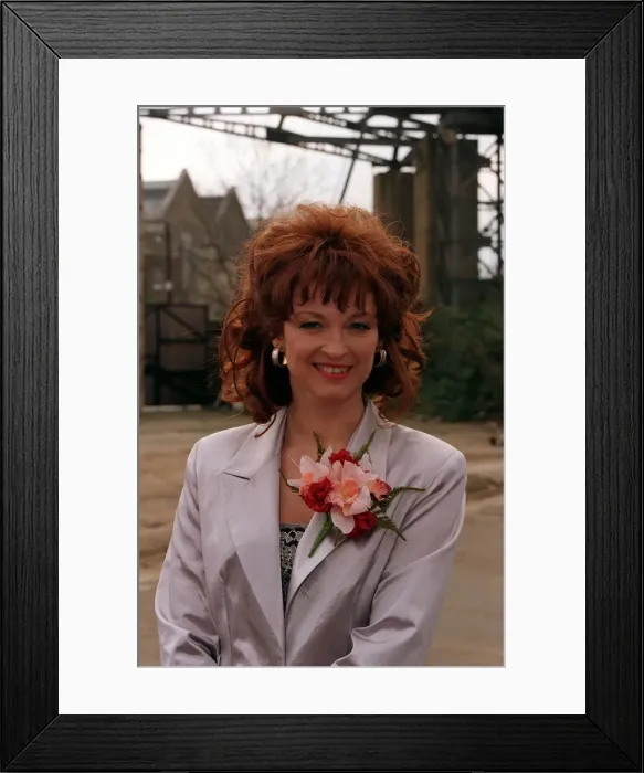 Framed Print : Gillian Taylforth Actress March 98 Who is to star in a new BBC drama called Big Cat