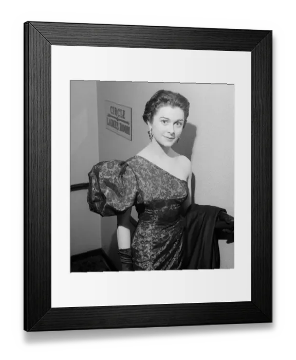 Framed Print : Maureen Swanson 1952 at the Seven deadly sins'premiere Actress