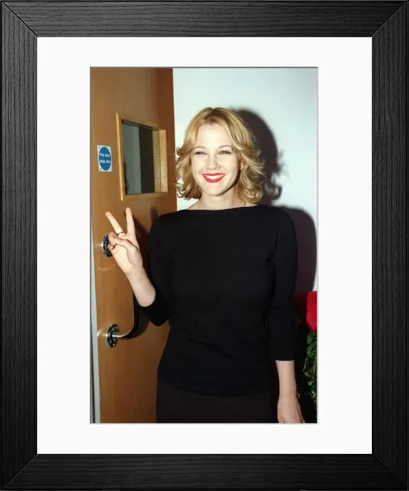 Framed Print : Drew Barrymore actress at the London premier Sept 1998 of her new film tonight Framed Print : Drew Barrymore actress at the London premier Sept 1998 of her new film tonight