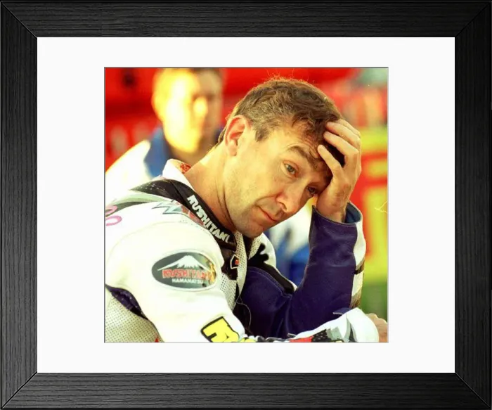 Framed Print : Jim Moodie motor racing Isle of man TT formula one Motor racing