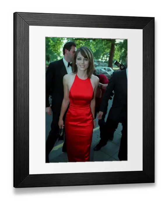 Framed Print : Liz Hurley Actress December 1997