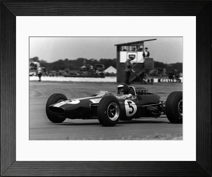 Framed Print : Jim Clark wins the British Grand Prix at Silverstone in 1965 in his Lotus Climax Framed Print : Jim Clark wins the British Grand Prix at Silverstone in 1965 in his Lotus Climax