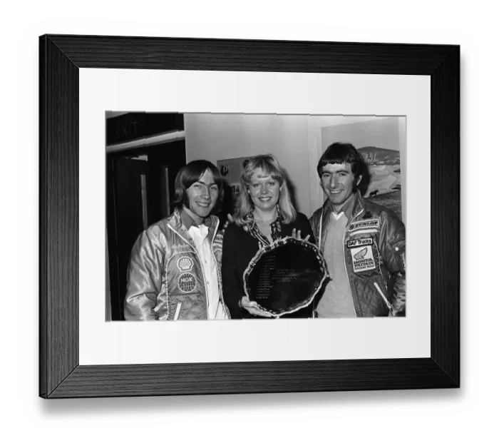 Framed Print : Launch Of Ulster Grand Prix At Dundrod August 1981 Ron Haslam (left Framed Print : Launch Of Ulster Grand Prix At Dundrod August 1981 Ron Haslam (left