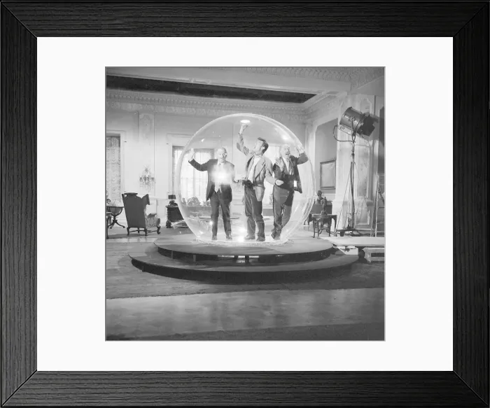 Framed Print : Left to right Eric Portman, Laurence Harvey and Lionel Jeffries seen here on the set of Framed Print : Left to right Eric Portman, Laurence Harvey and Lionel Jeffries seen here on the set of