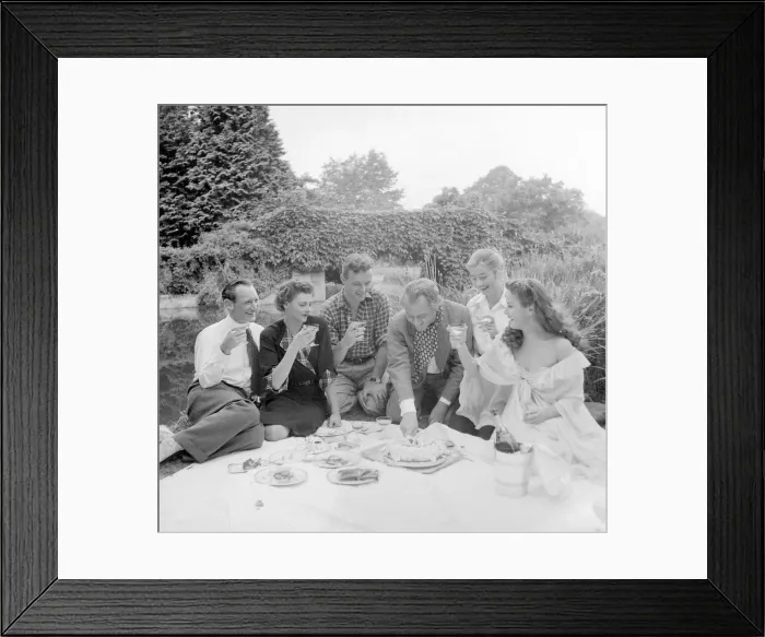 Framed Print : Left to right Trevor Howard, Celia Johnson, Jacques Sernas, Eric Portman Framed Print : Left to right Trevor Howard, Celia Johnson, Jacques Sernas, Eric Portman