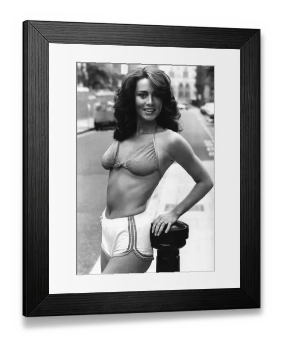 Framed Print : Ruth Burnett actress model and ex Bunny Girl in 1980 friend of Prince Andrew
