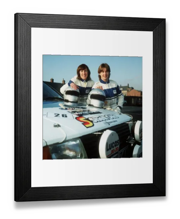Framed Print : Louise Aitken Walker rally driver