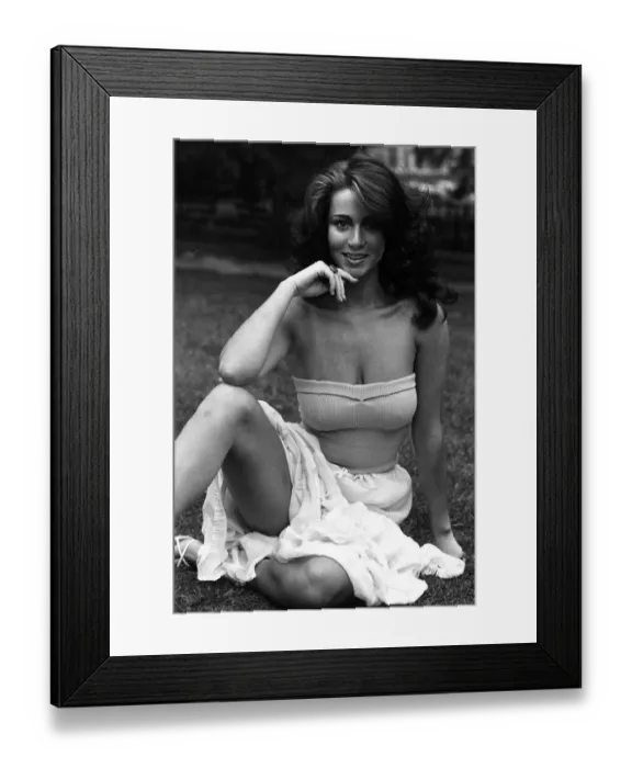 Framed Print : Ruth Burnett actress model and ex Bunny Girl in 1980 friend of Prince Andrew