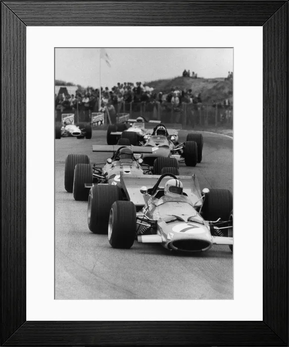 Framed Print : Denny Hulme motor racing driver 1969 Dutch Grand Prix